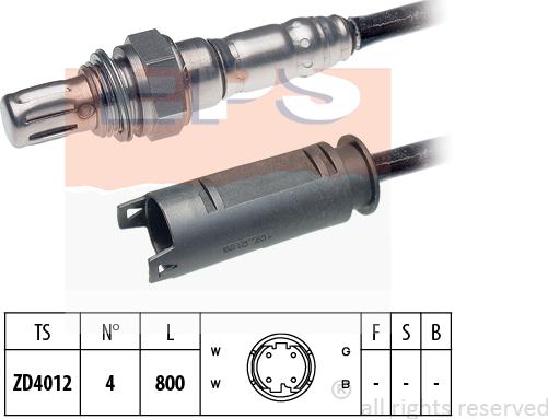 MDR EPS-1997 120 - Lambda Sensor autospares.lv