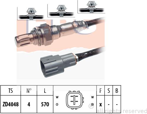 MDR EPS-1997 848 - Lambda Sensor autospares.lv