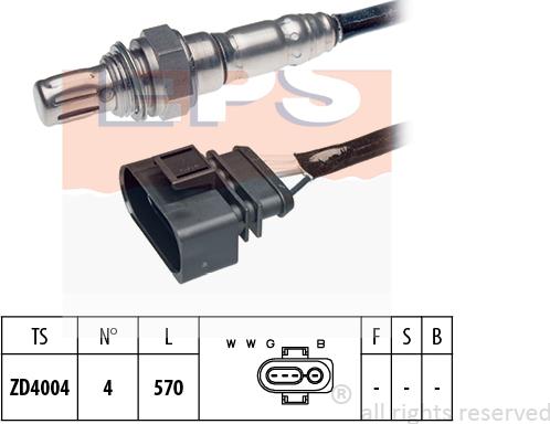 MDR EPS-1997 301 - Lambda Sensor autospares.lv