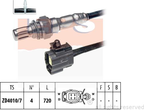 MDR EPS-1997 231 - Lambda Sensor autospares.lv