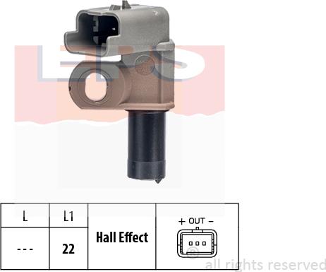 MDR EPS-1953 460 - Sensor, camshaft position autospares.lv