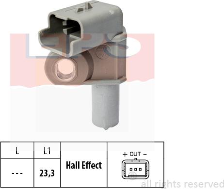 MDR EPS-1953 632 - Sensor, camshaft position autospares.lv