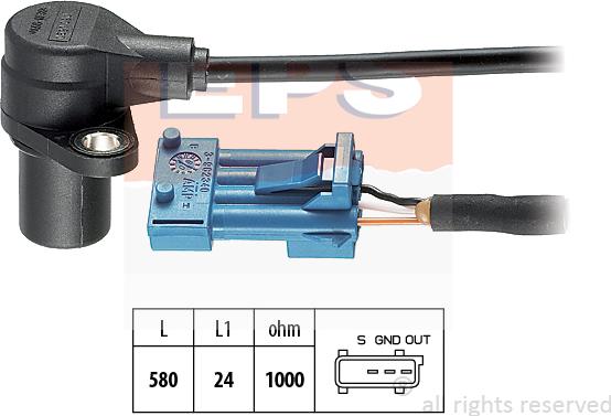 MDR EPS-1953 620 - Sensor, crankshaft pulse autospares.lv