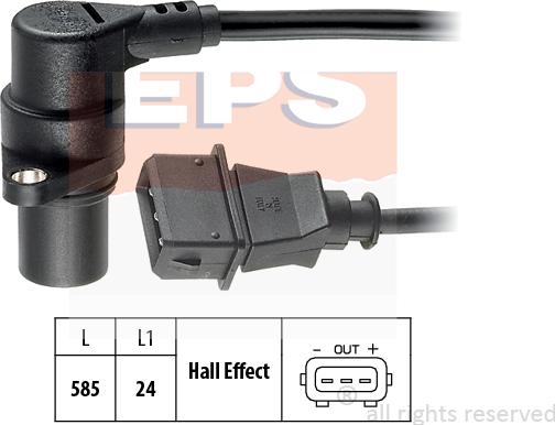 MDR EPS-1953 082 - Sensor, crankshaft pulse autospares.lv