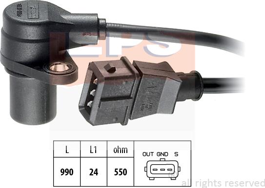 MDR EPS-1953 073 - Sensor, crankshaft pulse autospares.lv