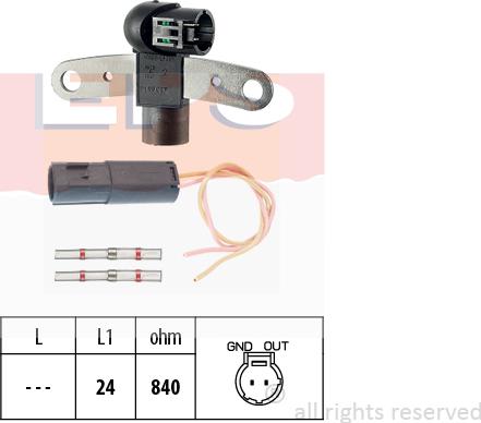 MDR EPS-1953 199 - Sensor, crankshaft pulse autospares.lv