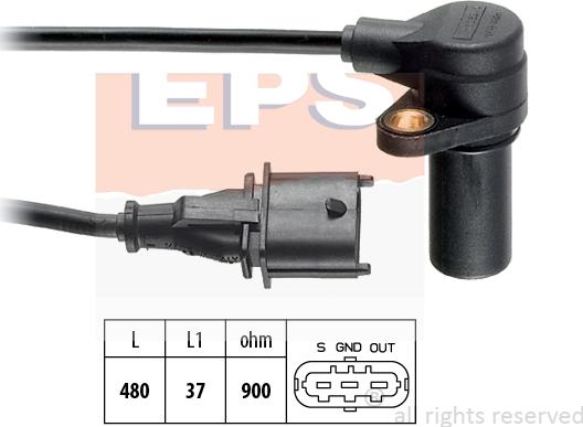 MDR EPS-1953 169 - Sensor, crankshaft pulse autospares.lv