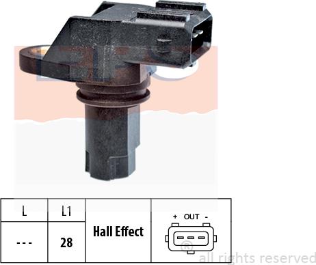 MDR EPS-1953 349 - Sensor, RPM autospares.lv