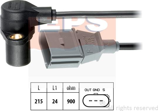 MDR EPS-1953 241 - Sensor, crankshaft pulse autospares.lv