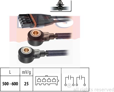 MDR EPS-1957 193 - Knock Sensor autospares.lv