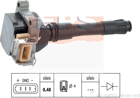 MDR EPS-1970 412 - Ignition Coil autospares.lv