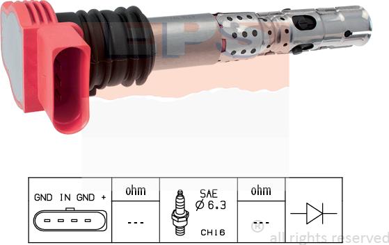 MDR EPS-1970 436 - Ignition Coil autospares.lv