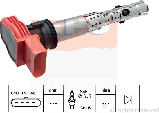 MDR EPS-1970 427 - Ignition Coil autospares.lv