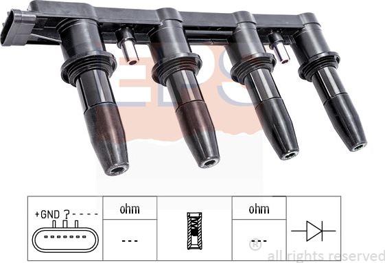 MDR EPS-1970 545 - Ignition Coil autospares.lv