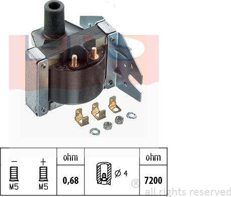 MDR EPS-1970 126 - Ignition Coil autospares.lv