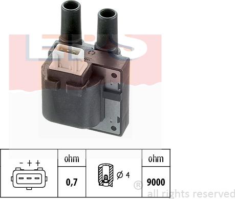 MDR EPS-1970 378 - Ignition Coil autospares.lv