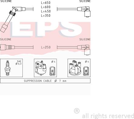 MDR EPS-1499 199 - Ignition Cable Kit autospares.lv