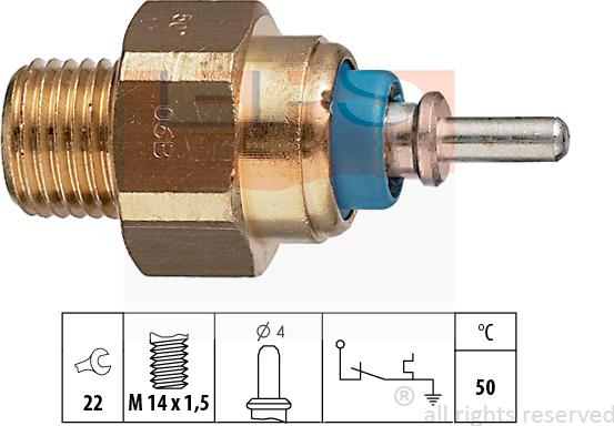 MDR EPS-1840 070 - Sensor, coolant temperature autospares.lv