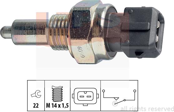 MDR EPS-1860 099 - Switch, reverse light autospares.lv