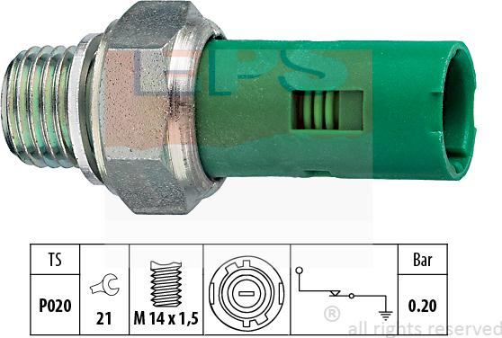 MDR EPS-1800 131 - Sender Unit, oil pressure autospares.lv