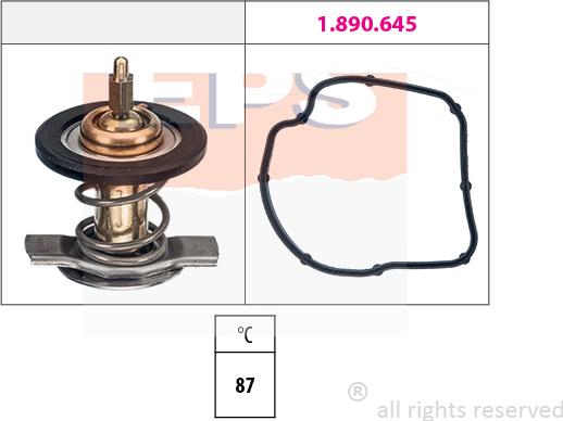 MDR EPS-1880 595 - Coolant thermostat / housing autospares.lv