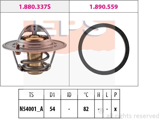 MDR EPS-1880 667 - Coolant thermostat / housing autospares.lv