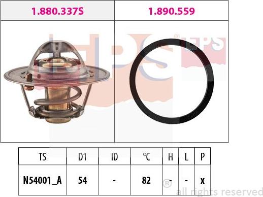 MDR EPS-1880 667 - Coolant thermostat / housing autospares.lv