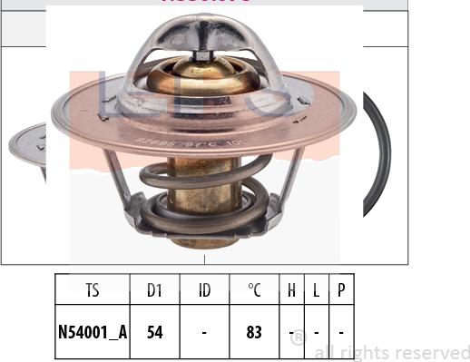 MDR EPS-1880 678S - Coolant thermostat / housing autospares.lv