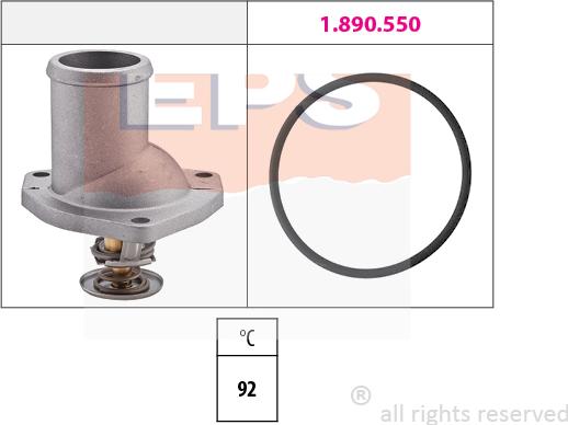 MDR EPS-1880 188 - Coolant thermostat / housing autospares.lv