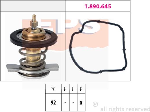 MDR EPS-1880 847 - Coolant thermostat / housing autospares.lv