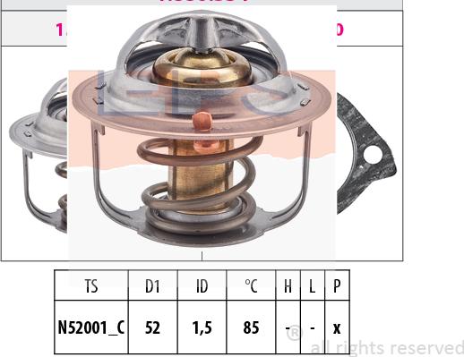 MDR EPS-1880 354S - Coolant thermostat / housing autospares.lv