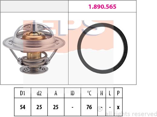 MDR EPS-1880 328 - Coolant thermostat / housing autospares.lv