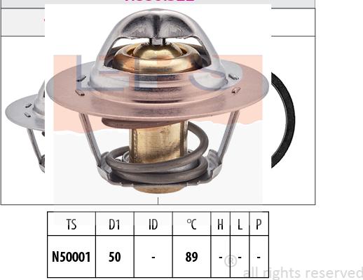 MDR EPS-1880 322S - Coolant thermostat / housing autospares.lv