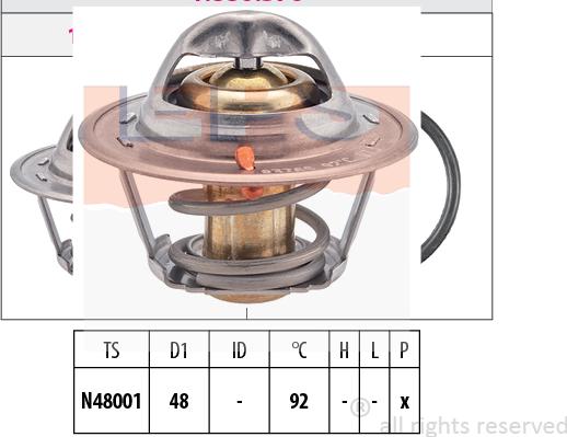 MDR EPS-1880 376S - Coolant thermostat / housing autospares.lv