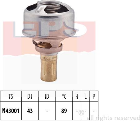 MDR EPS-1880 246 - Coolant thermostat / housing autospares.lv