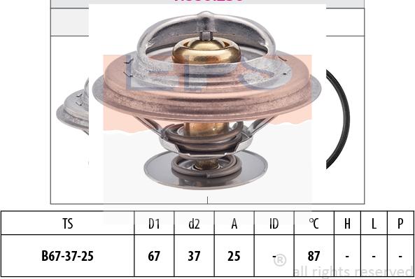 MDR EPS-1880 256S - Coolant thermostat / housing autospares.lv