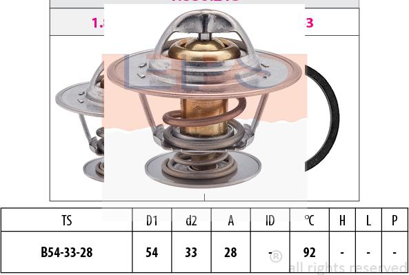 MDR EPS-1880 213S - Coolant thermostat / housing autospares.lv