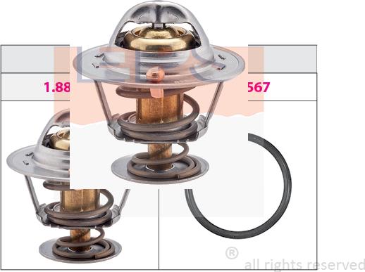 MDR EPS-1880 289S - Coolant thermostat / housing autospares.lv