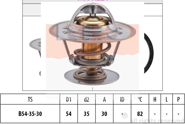 MDR EPS-1880 221S - Coolant thermostat / housing autospares.lv