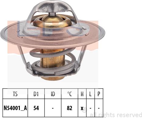 MDR EPS-1880 273 - Coolant thermostat / housing autospares.lv