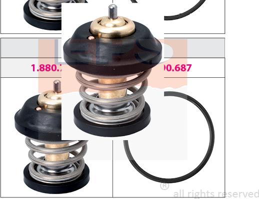 MDR EPS-1880 743S - Coolant thermostat / housing autospares.lv