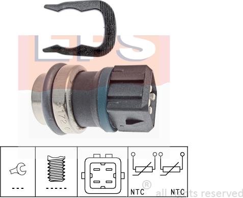 MDR EPS-1830 172 - Sensor, coolant temperature autospares.lv