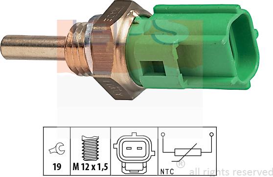 MDR EPS-1830 177 - Sensor, coolant temperature autospares.lv