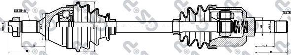 MDR GSP-245003 - Drive Shaft autospares.lv