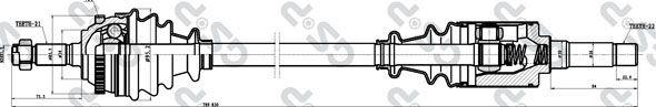 MDR GSP-210186 - Drive Shaft autospares.lv