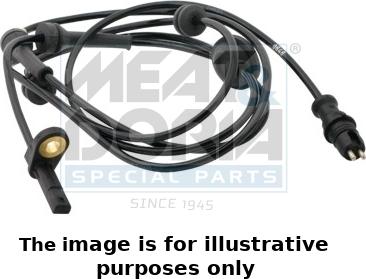 Meat & Doria 90167E - Sensor, wheel speed autospares.lv