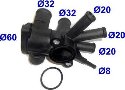 Meat & Doria 93132 - Coolant Flange autospares.lv