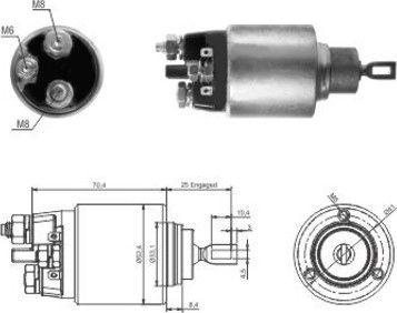 Meat & Doria 46061 - Solenoid Switch, starter autospares.lv