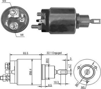 Meat & Doria 46067 - Solenoid Switch, starter autospares.lv