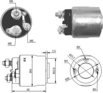 Meat & Doria 46084 - Solenoid Switch, starter autospares.lv